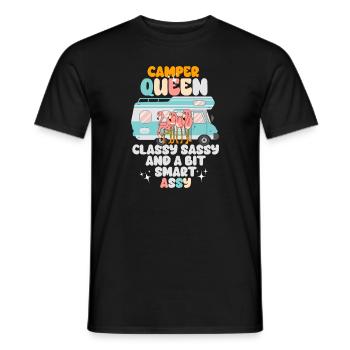 Camper Queen Classy Sassy And A Bit Smart Assy - Men's T-Shirt - black - Front - AI Model Male 178 light (178cm)