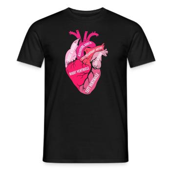 Teile des Herzens - Männer T-Shirt - Schwarz - Vorne - AI Model Male 178 light (178cm)
