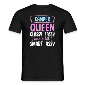 Camper Queen Classy Sassy And A Bit Smart Assy - Men's T-Shirt - black - Front - AI Model Male 178 light (178cm)