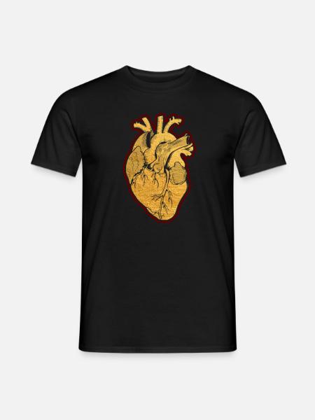 Teile des Herzens - Männer T-Shirt - Schwarz