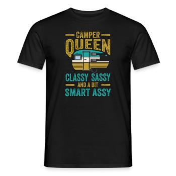 Camper Queen Classy Sassy And A Bit Smart Assy - Men's T-Shirt - black - Front - AI Model Male 178 light (178cm)