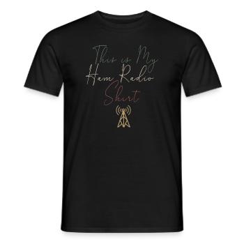 Ceci est mon radio amateur - T-shirt homme - noir - Devant - AI Model Male 178 light (178cm)