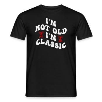Je ne suis pas vieux Je suis classique - T-shirt homme - noir - Devant - AI Model Male 178 light (178cm)