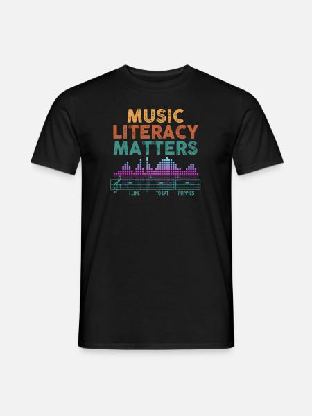 Music Literacy Matters - Men's T-Shirt - black
