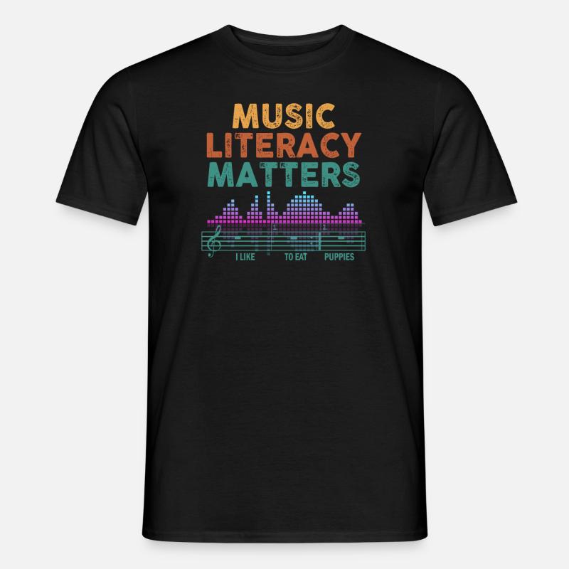 Musikkompetenz ist wichtig - Männer T-Shirt - Schwarz