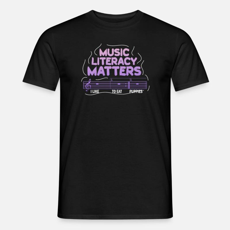 Musikkompetenz ist wichtig - Männer T-Shirt - Schwarz
