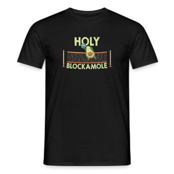 Heilige Blockamole Volleyball Avocado - Männer T-Shirt - Schwarz - Vorne - AI Model Male 178 light (178cm)