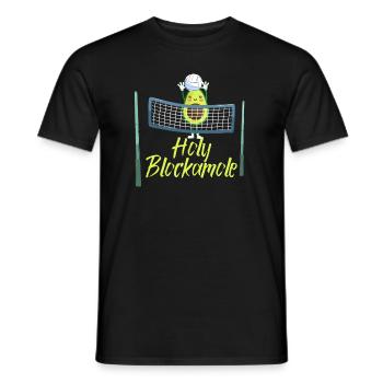 Heilige Blockamole Volleyball Avocado - Männer T-Shirt - Schwarz - Vorne - AI Model Male 178 light (178cm)