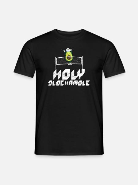 Holy Blockamole Volleyball Avocado - Men's T-Shirt - black