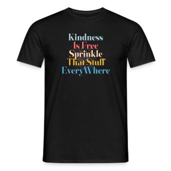 La gentillesse est gratuite, saupoudrez ce truc partout - T-shirt homme - noir - Devant - AI Model Male 178 light (178cm)