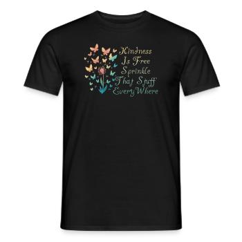 La gentillesse est gratuite, saupoudrez ce truc partout - T-shirt homme - noir - Devant - AI Model Male 178 light (178cm)