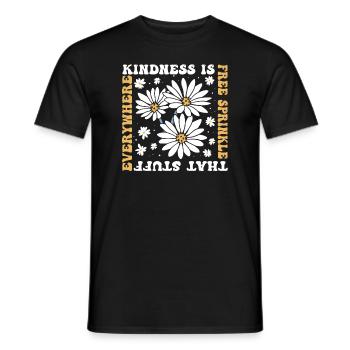 La gentillesse est gratuite, saupoudrez ce truc partout - T-shirt homme - noir - Devant - AI Model Male 178 light (178cm)