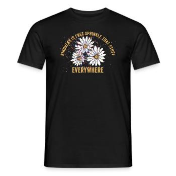La gentillesse est gratuite, saupoudrez ce truc partout - T-shirt homme - noir - Devant - AI Model Male 178 light (178cm)