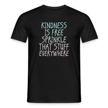 La gentillesse est gratuite, saupoudrez ce truc partout - T-shirt homme - noir - Devant - AI Model Male 178 light (178cm)