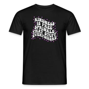 La gentillesse est gratuite, saupoudrez ce truc partout - T-shirt homme - noir - Devant - AI Model Male 178 light (178cm)