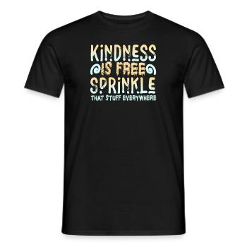 La gentillesse est gratuite, saupoudrez ce truc partout - T-shirt homme - noir - Devant - AI Model Male 178 light (178cm)