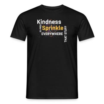 La gentillesse est gratuite, saupoudrez ce truc partout - T-shirt homme - noir - Devant - AI Model Male 178 light (178cm)