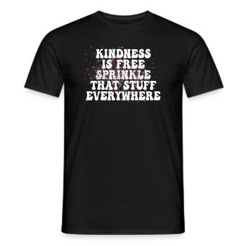 La gentillesse est gratuite, saupoudrez ce truc partout - T-shirt homme - noir - Devant - AI Model Male 178 light (178cm)