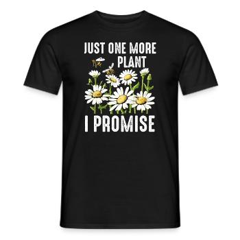 Just One More Plant - Men's T-Shirt - black - Front - AI Model Male 178 light (178cm)