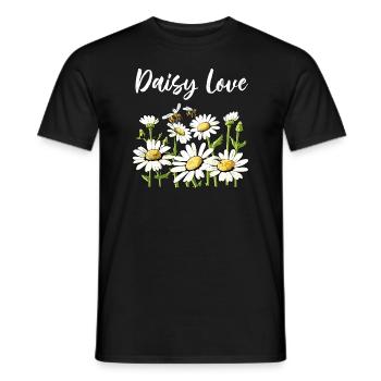 Daisy Love - T-shirt homme - noir - Devant - AI Model Male 178 light (178cm)
