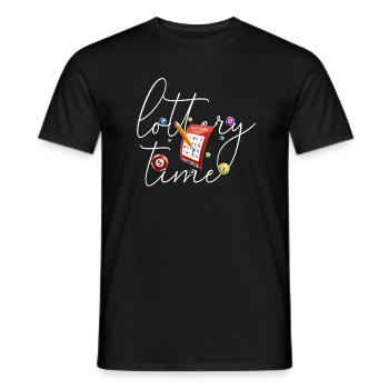 Loterie Bingo Temps - T-shirt homme - noir - Devant - AI Model Male 178 light (178cm)