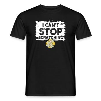 Ich kann nicht aufhören zu kratzen - Männer T-Shirt - Schwarz - Vorne - AI Model Male 178 light (178cm)