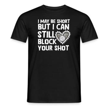 Je peux bloquer votre tir Volleyball de plage - T-shirt homme - noir - Devant - AI Model Male 178 light (178cm)