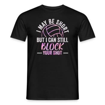 Je peux bloquer votre tir Volleyball de plage - T-shirt homme - noir - Devant - AI Model Male 178 light (178cm)