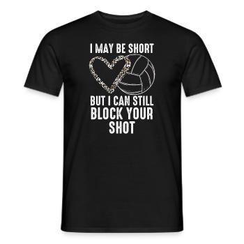 Je peux bloquer votre tir Volleyball de plage - T-shirt homme - noir - Devant - AI Model Male 178 light (178cm)