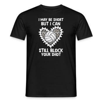 Je peux bloquer votre tir Volleyball de plage - T-shirt homme - noir - Devant - AI Model Male 178 light (178cm)