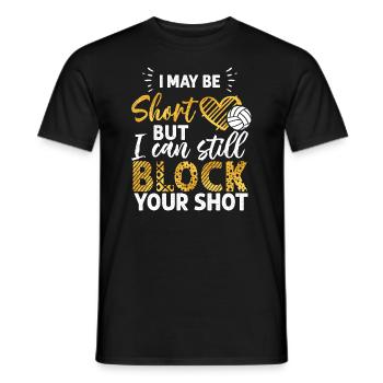 Je peux bloquer votre tir Volleyball de plage - T-shirt homme - noir - Devant - AI Model Male 178 light (178cm)