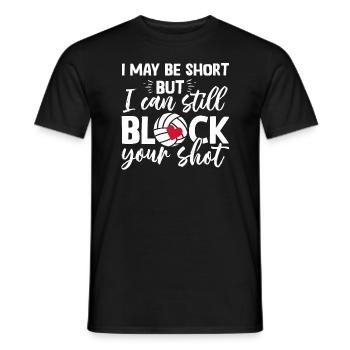 Je peux bloquer votre tir beach-volley - T-shirt homme - noir - Devant - AI Model Male 178 light (178cm)