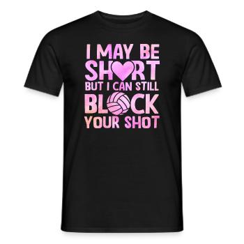 Je peux bloquer votre tir Volleyball de plage - T-shirt homme - noir - Devant - AI Model Male 178 light (178cm)