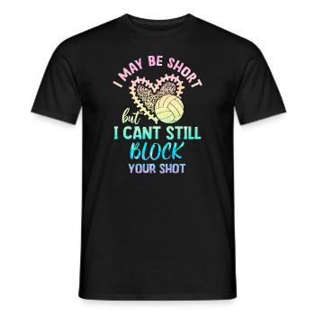 Je peux bloquer votre tir Volleyball de plage - T-shirt homme - noir - Devant - AI Model Male 178 light (178cm)