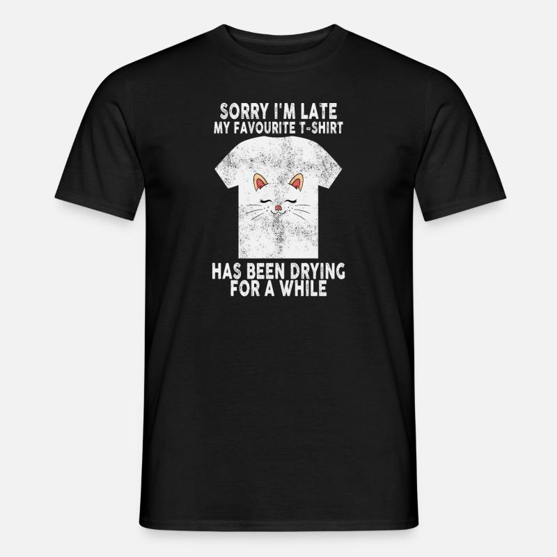 Undskyld im sen husmor rengøring husmor husmor - Mænd T-shirt - sort