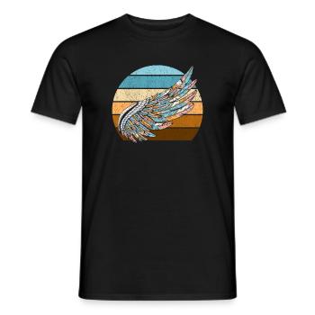 Fauconnerie Oiseau Faucon Chasse Fauconnier - T-shirt homme - noir - Devant - AI Model Male 178 light (178cm)