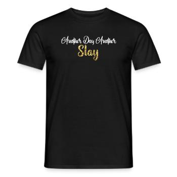 Ein weiterer Tag, ein weiterer Slay Motivierend - Männer T-Shirt - Schwarz - Vorne - AI Model Male 178 light (178cm)