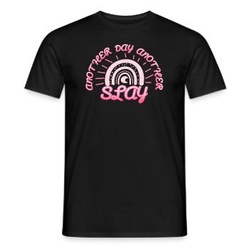 Another Day Another Slay Motivational - Men's T-Shirt - black - Front - AI Model Male 178 light (178cm)