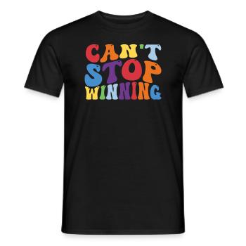 Ich kann nicht aufhören zu gewinnen - Männer T-Shirt - Schwarz - Vorne - AI Model Male 178 light (178cm)