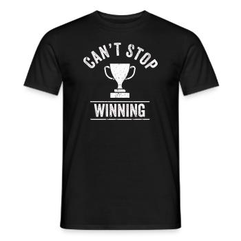 Ich kann nicht aufhören zu gewinnen - Männer T-Shirt - Schwarz - Vorne - AI Model Male 178 light (178cm)