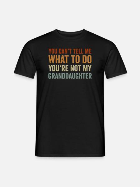 Not My Granddaughter - Men's T-Shirt - black