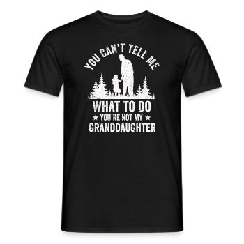 Nicht meine Enkelin - Männer T-Shirt - Schwarz - Vorne - AI Model Male 178 light (178cm)