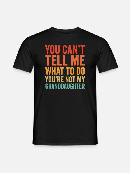 Not My Granddaughter - Men's T-Shirt - black