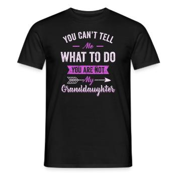 Nicht meine Enkelin - Männer T-Shirt - Schwarz - Vorne - AI Model Male 178 light (178cm)