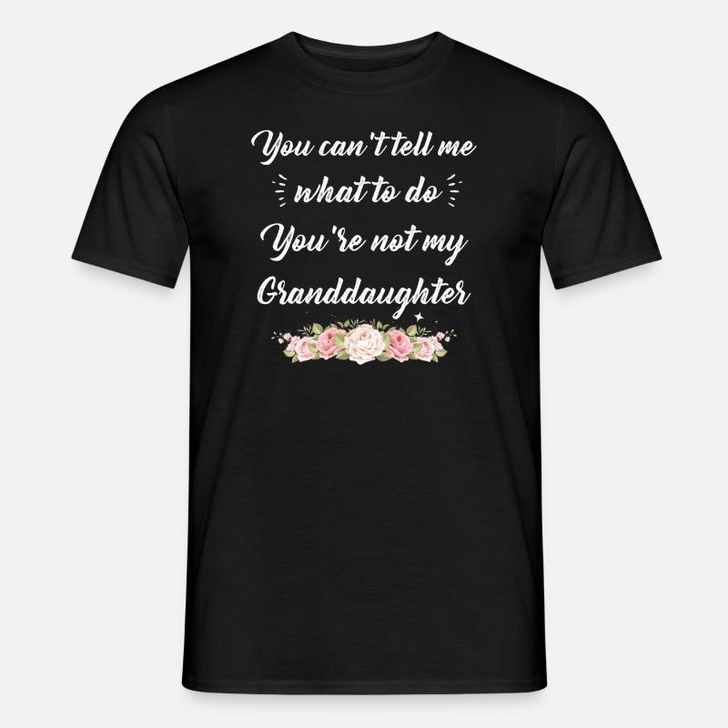 Nicht meine Enkelin - Männer T-Shirt - Schwarz