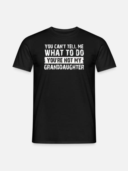 Not My Granddaughter - Men's T-Shirt - black