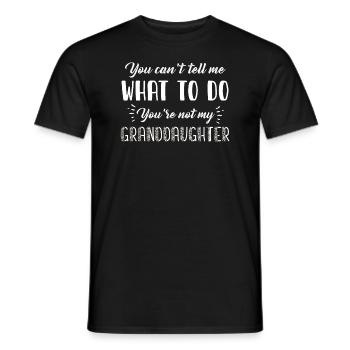 Nicht meine Enkelin - Männer T-Shirt - Schwarz - Vorne - AI Model Male 178 light (178cm)