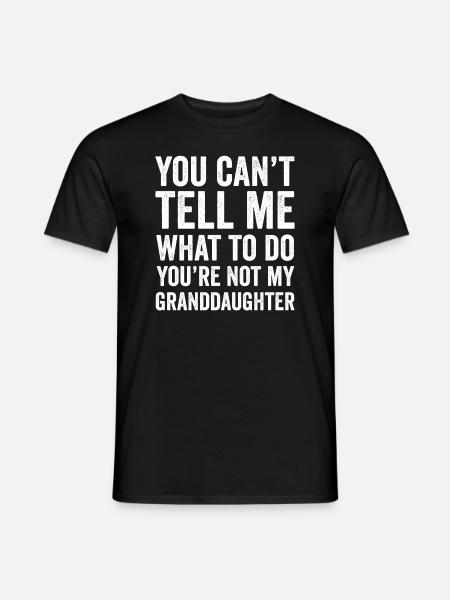 Not My Granddaughter - Men's T-Shirt - black