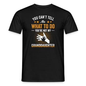 Nicht meine Enkelin - Männer T-Shirt - Schwarz - Vorne - AI Model Male 178 light (178cm)