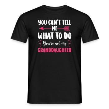 Nicht meine Enkelin - Männer T-Shirt - Schwarz - Vorne - AI Model Male 178 light (178cm)